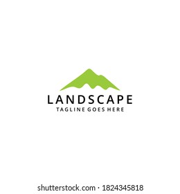 Creative Illustration Simple Mountain vintage Logo Design template