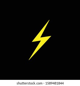 Creative illustration Thunder bolt Electric Concept logo design template 