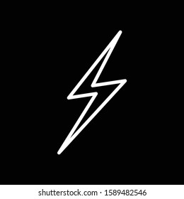 Creative illustration Thunder bolt Electric Concept logo design template 