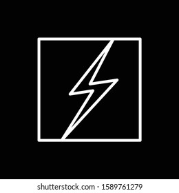 Creative illustration Thunder bolt Electric Concept logo design template 