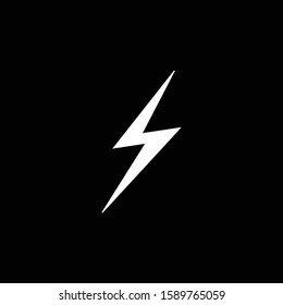 Creative illustration Thunder bolt Electric Concept logo design template 