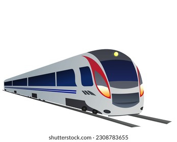 creative illustration of a train