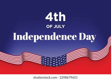Creative illustration for usa independence day - 4th july