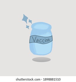 Creative Illustration vaccine covid-19 vector