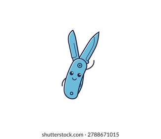 Creative Illustration of a Whimsical Multi-Tool Character in a Playful Style
