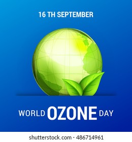 Creative illustration of  World Ozone Day.