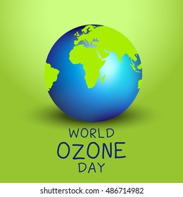 Creative illustration of  World Ozone Day.