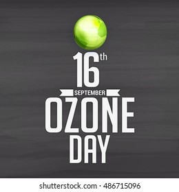 Creative illustration of  World Ozone Day.