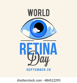 Creative illustration of World Retina Day.