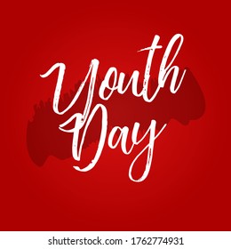 Creative illustration,banner or poster for International Youth day.