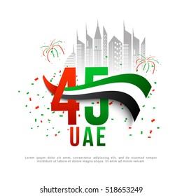 Creative Illustration,banner Or Poster For National Day Of UAE Celebration.