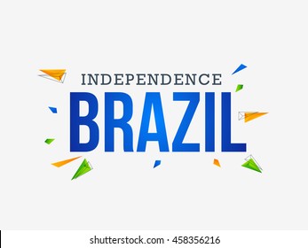 Creative illustration,poster or banner for independence day of brazil.
