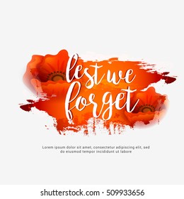 Creative illustration,poster or banner of remembrance day of Canada with poppy flowers background.