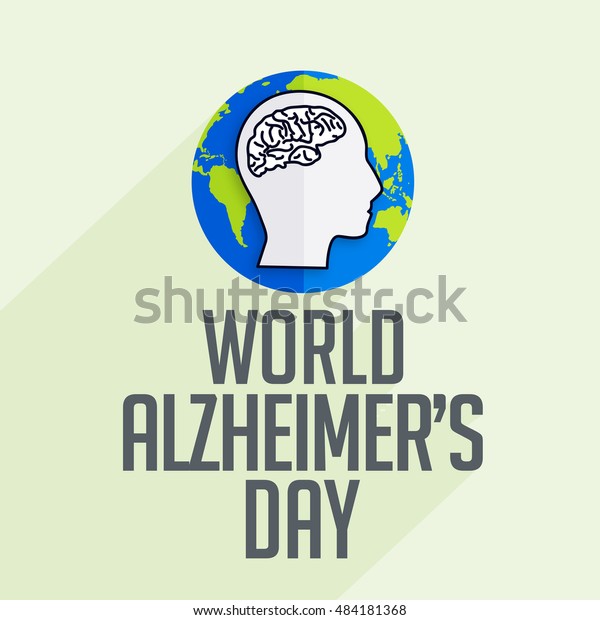 Creative Illustrationposter Banner World Alzheimers Day Stock Vector ...