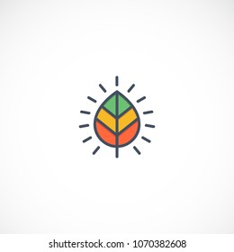 Creative ilustration leaf vector designs