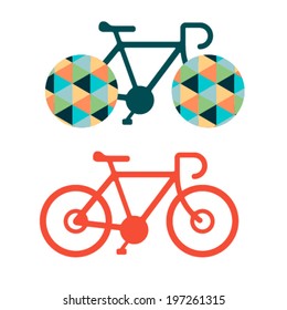 Creative image of bikes