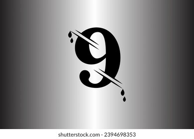 CREATIVE IMAGES OF NUMBERS WITH GRADATIONAL BACKGROUNDS. VECTOR TEMPLATE