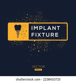 Creative (Implant Fixture) Icon, Vector sign.