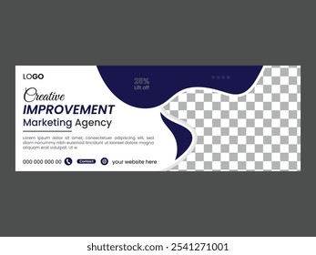 Creative Improvement Marketing Agency Facebook Cover Design.