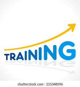 creative increase training word growth graph vector