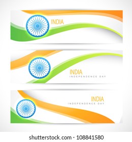 creative indian flag headers design