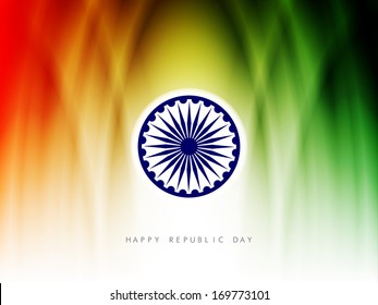 Creative Indian flag theme background design for Indian republic day. vector illustration