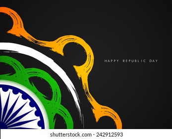 Creative Indian flag theme background design. 