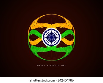 Creative Indian flag theme design element. 