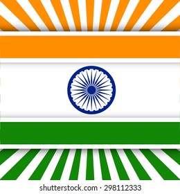 Creative Indian Independence Day concept. Vector illustration EPS 10