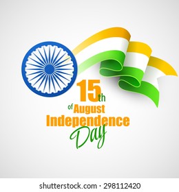 Creative Indian Independence Day concept. Vector illustration EPS 10