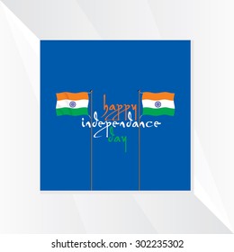 creative indian independence day concept vector 