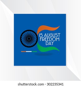 creative indian independence day concept vector 