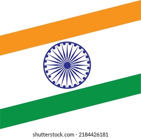 Creative Indian Independence Day, Tri Color India Freedom Day Background. 15th August Sale banner template. Ribbon banner template. vector illustration