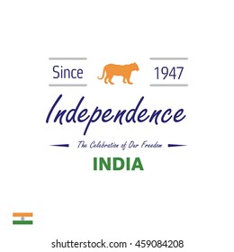 Creative Indian Independence Day, Tri Color India Freedom Day Background. 15th August Sale banner template. creative label design. vector illustration