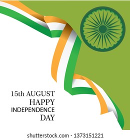 Creative Indian National Flag background , Elegant Poster, Banner or design for 15th August, Happy Independence Day celebration. - Vector