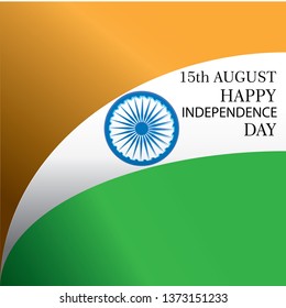 Creative Indian National Flag background , Elegant Poster, Banner or design for 15th August, Happy Independence Day celebration. - Vector
