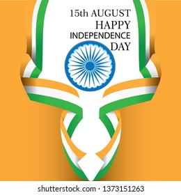 Creative Indian National Flag background , Elegant Poster, Banner or design for 15th August, Happy Independence Day celebration. - Vector