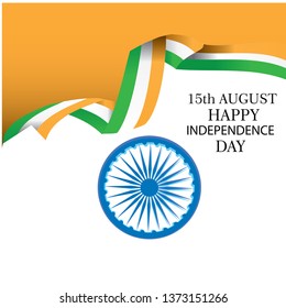 Creative Indian National Flag background , Elegant Poster, Banner or design for 15th August, Happy Independence Day celebration. - Vector