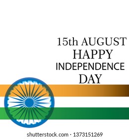 Creative Indian National Flag background , Elegant Poster, Banner or design for 15th August, Happy Independence Day celebration. - Vector