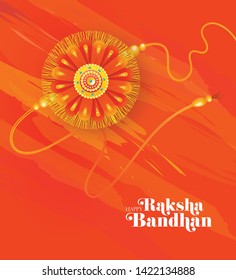 Creative Indian Religious Festival Rakhi Greeting Background Template Design Vector Illustration 