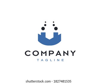 creative industry logo of factory vector element