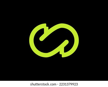 Kreatives, unendliches Logo-Design, Technologielogo