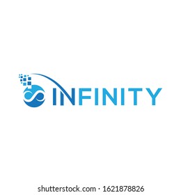 Creative infinity digital logo for you.