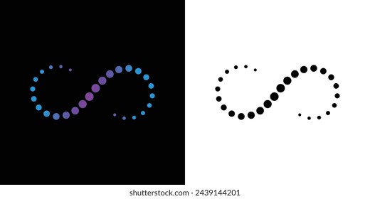 Creative infinity logo design with unique concept| premium vector