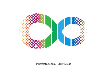 Creative Infinity Symbol Logo Design Illustration