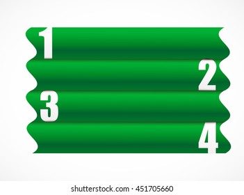 Creative info graphic design isolated on white background. Vector art.