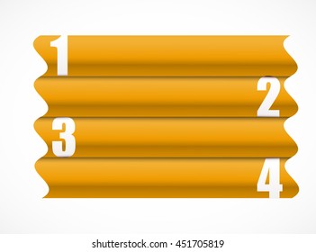 Creative info graphic design isolated on white background. Vector art.