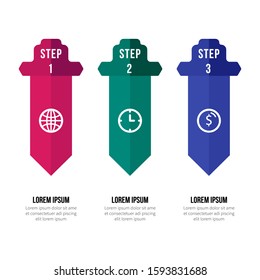 Creative infographic for business data visualization