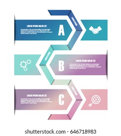Creative Infographic. Business Step. Vector Illustration