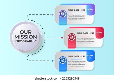 Creative infographic concept vector template illustration. Business infographic with 4 steps concept.